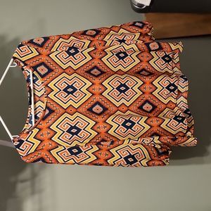 Peach Love Cream California | Patterned  Top - M